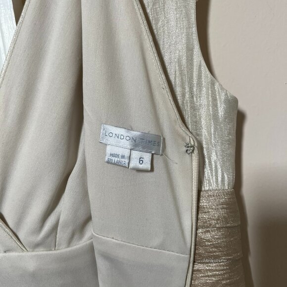 London Times Shutter Pleat Sleeveless Dress, Size 6 - Picture 6 of 12